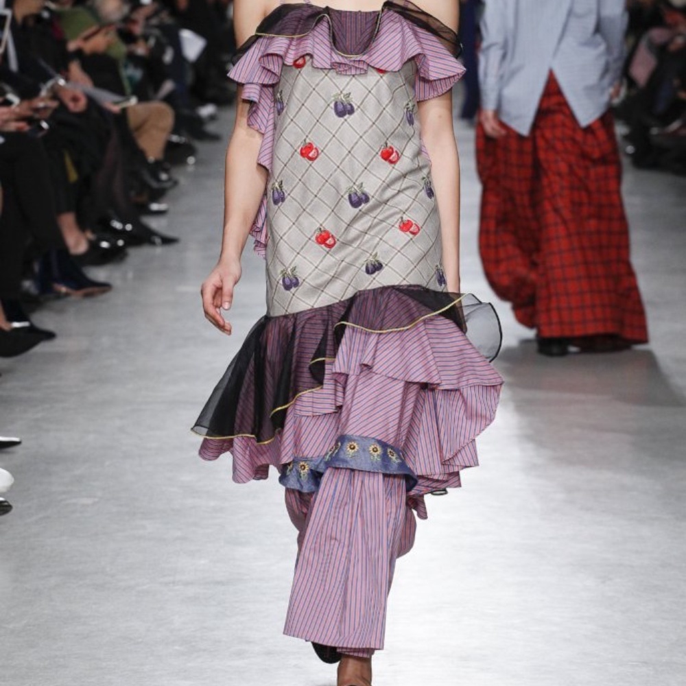 Rahul Mishra Sunset Ruffle Dress